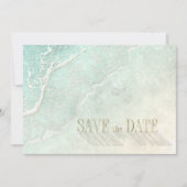 Save The Date Mariage en mousse de mer ID837 (Devant)