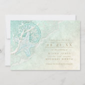 Save The Date Mariage en mousse de mer ID837 (Dos)