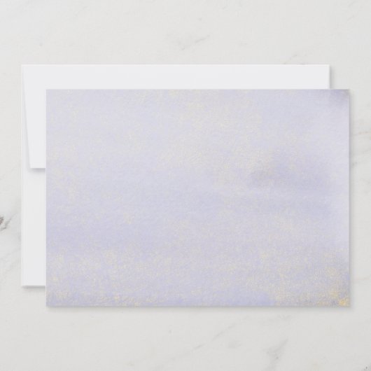 Save The Date Mariage en or violet Enregistrer la date Invitatio (Dos)