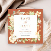 Save The Date Mariage en terre cuite à la terre douce