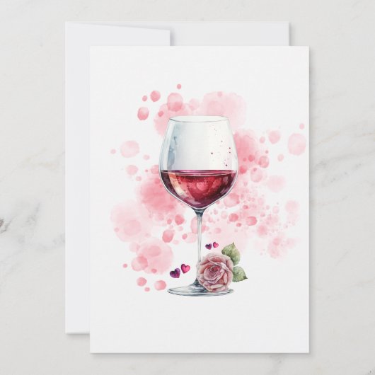 Save The Date Mariage en verre rouge Enregistrer la date (Dos)