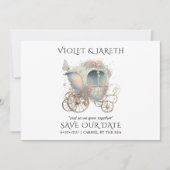 Save The Date Mariage Enchanté Bois Enregistrer La Date (Devant)