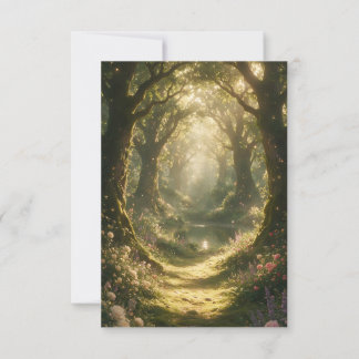Save The Date Mariage enchanté en forêt - Magie dans la forêt en