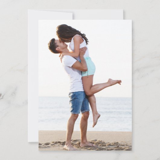 Save The Date Mariage Enregistrer Date Photo Tropical Beach (Dos)