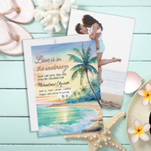 Save The Date Mariage Enregistrer Date Photo Tropical Beach