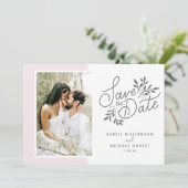 Save The Date Mariage Enregistrer la date 2 Photos Script Botani (Debout devant)