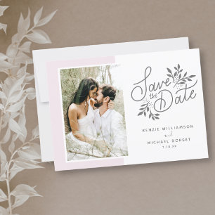 Save The Date Mariage Enregistrer la date 2 Photos Script Botani
