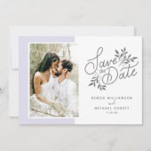 Save The Date Mariage Enregistrer la date 2 Photos Script Botani (Devant)