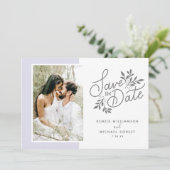 Save The Date Mariage Enregistrer la date 2 Photos Script Botani (Debout devant)