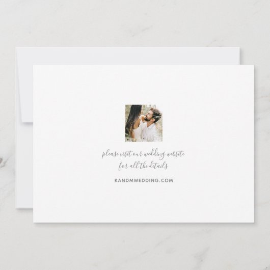 Save The Date Mariage Enregistrer la date 2 Photos Script Botani (Dos)