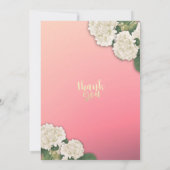 Save The Date Mariage Enregistrer La Date Chic Hydrangea String (Dos)