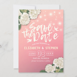 Save The Date Mariage Enregistrer La Date Chic Hydrangea String