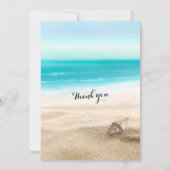 Save The Date Mariage Enregistrer La Date Été Sandy Beach Starfi (Dos)