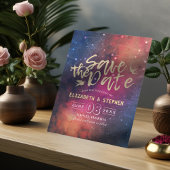 Save The Date Mariage Enregistrer La Date Galaxy Nebula Constell