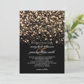 Save The Date Mariage Enregistrer La Date Gold Midnight Glam (Debout devant)