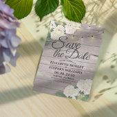 Save The Date Mariage Enregistrer La Date Hydrangea String Light