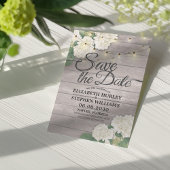 Save The Date Mariage Enregistrer La Date Hydrangea String Light