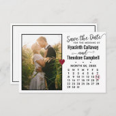 Save The Date Mariage Enregistrer la date N'importe quel mois Ca (Devant / Derrière)