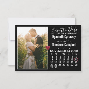 Save The Date Mariage Enregistrer la date novembre 2020 Calendri