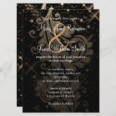 Save The Date Mariage Enregistrer La Date Parties scintillant Or (Devant / Derrière)