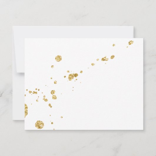 Save The Date MARIAGE | Enregistrer la date PHOTO Bleu éclats (Dos)