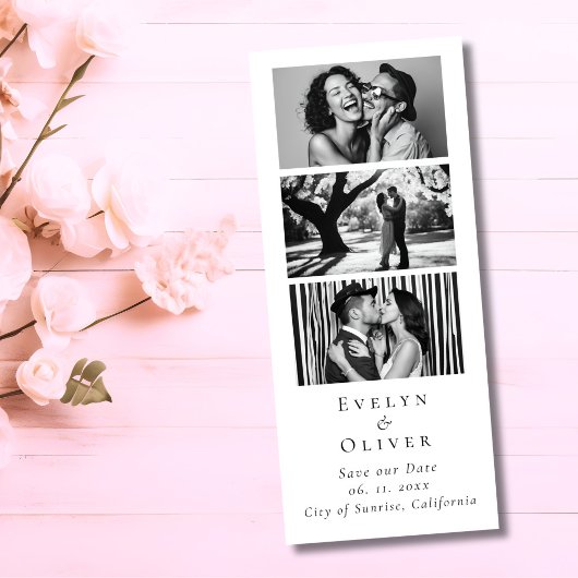 Save The Date Mariage Enregistrer la date Photo Booth QR code un