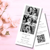 Save The Date Mariage Enregistrer la date Photo Booth QR code un