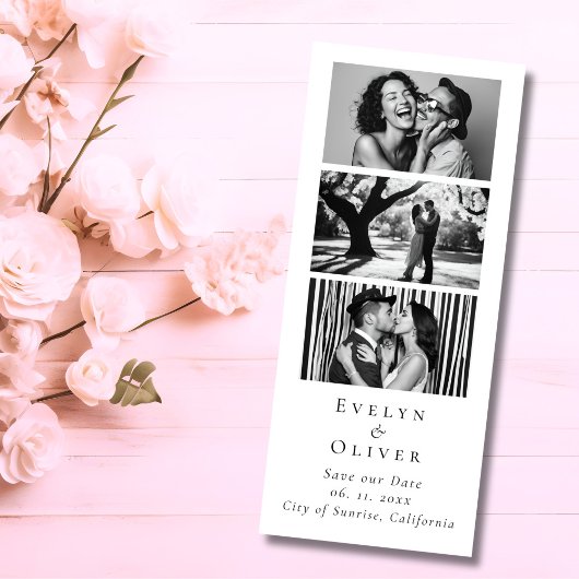 Save The Date Mariage Enregistrer la date Photo Booth QR code un