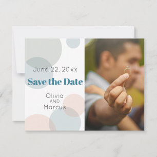 Save The Date MARIAGE   Enregistrer la date PHOTO Confetti Dots