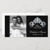 Save The Date Mariage Enregistrer la date Photocard Anniversaire (Devant / Derrière)