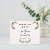 Save The Date Mariage Enregistrer la date PostCard (Debout devant)