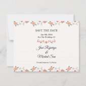 Save The Date Mariage Enregistrer la date PostCard (Devant)