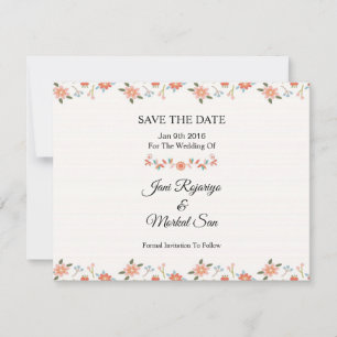 Save The Date Mariage Enregistrer la date PostCard