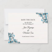 Save The Date Mariage Enregistrer la date PostCard (Devant)