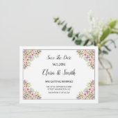 Save The Date Mariage Enregistrer la date PostCard (Debout devant)