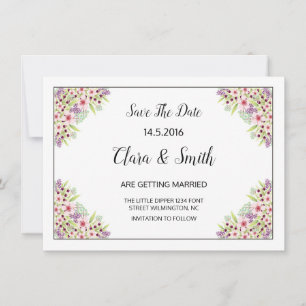 Save The Date Mariage Enregistrer la date PostCard