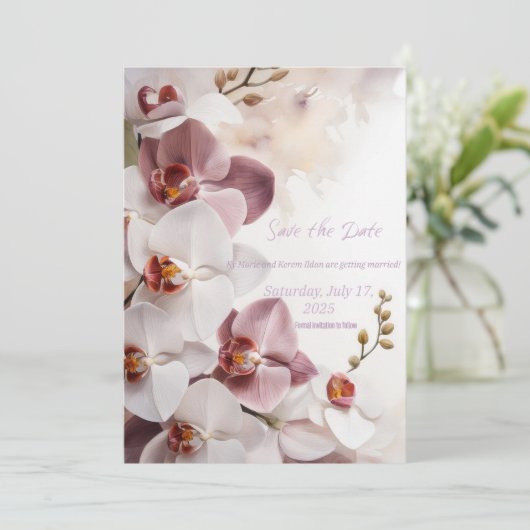 Save The Date Mariage Enregistrer les dates (Debout devant)