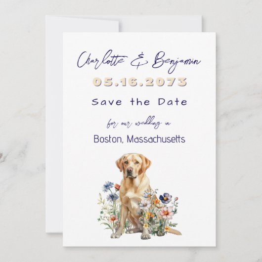 Save The Date Mariage Enregistrer les dates Conception du labora (Devant)