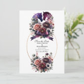 Save The Date Mariage Équestre Élégant à l'Aquarelle (Debout devant)