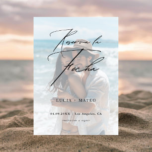 Save The Date Mariage espagnol Réserva La Fecha Photo Overlay