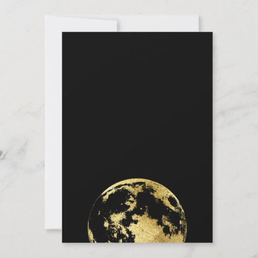 Save The Date Mariage esthétique enfant de la lune (Dos)