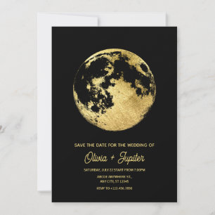 Save The Date Mariage esthétique enfant de la lune
