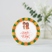 Save The Date Mariage ethnique indien enregistrer la date (Debout devant)