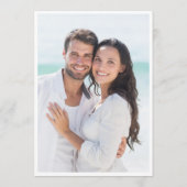 Save The Date Mariage Eucalyptus simple Élégant Élégant Enregist (Dos)