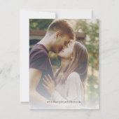 Save The Date Mariage Eucalyptus Tournesol (Dos)