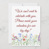 Save The Date Mariage (faire-part de save-the-date) (Dos)