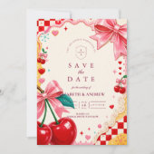 Save The Date Mariage Fantaisiste et Kitsch (Devant)