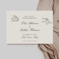 Mariage Fantaisiste Illustré Sauvegarder La Date