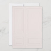 Save The Date Mariage féminin classique vintage (Dos)