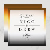 Save The Date Mariage Fierté de l'Ours Élégant  (Devant / Derrière)